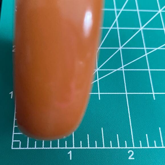 Chunky Bangle Bakelite Bracelet Caramel Butterscotch Orange Plastic - Picture 9 of 9